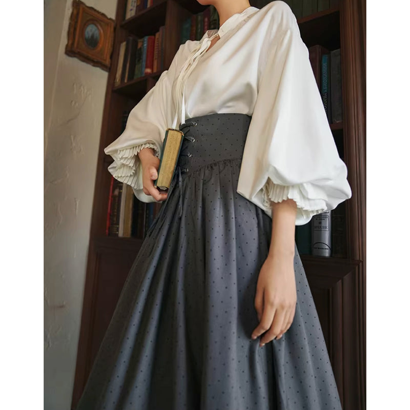 【24h1000円引】BPN アシメコルセット/スカートセット 書斎のお嬢様のコルセットスカート - Dark Gray – ManusMachina
