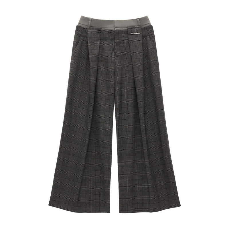 Glen Plaid Wide Pants