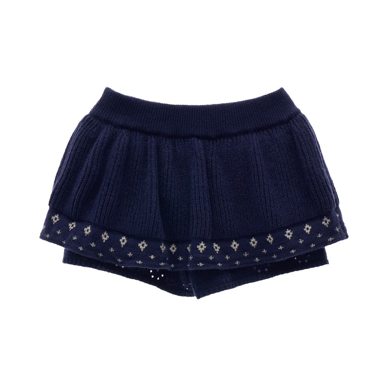Star and Floral Knit Sweater and Shorts