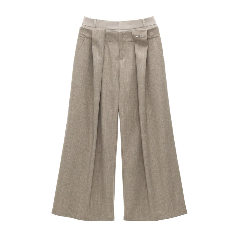 Glen Plaid Wide Pants
