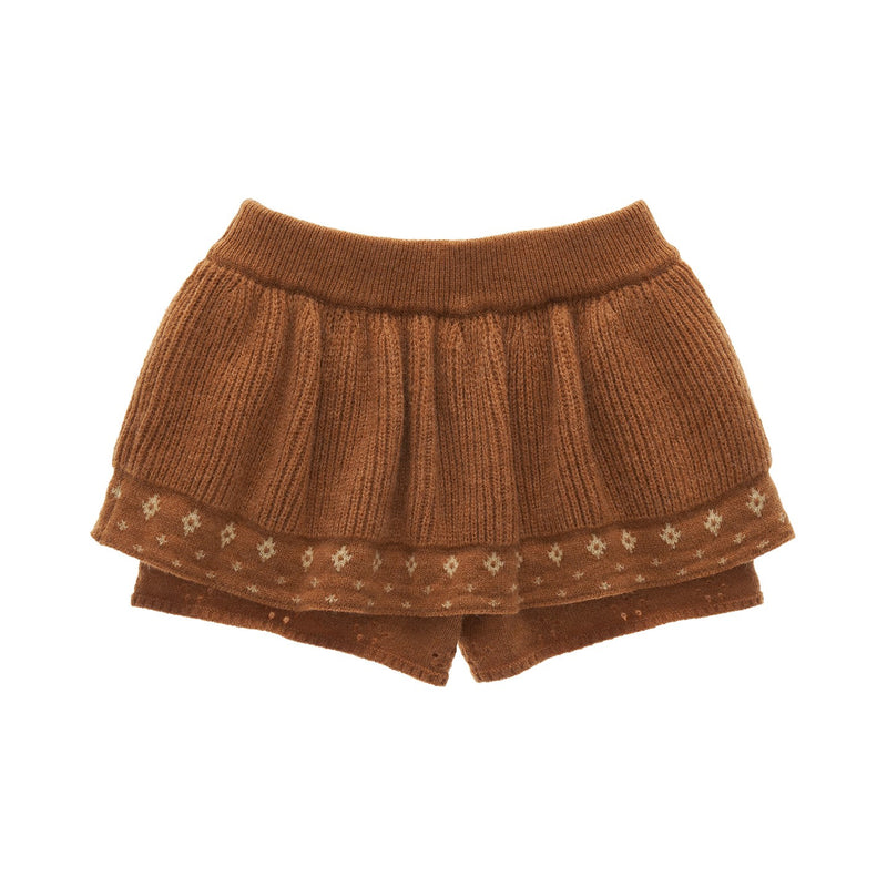 Star and Floral Knit Sweater and Shorts