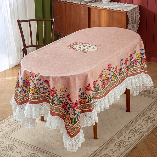 Blooming Garden Lace Table Cloth