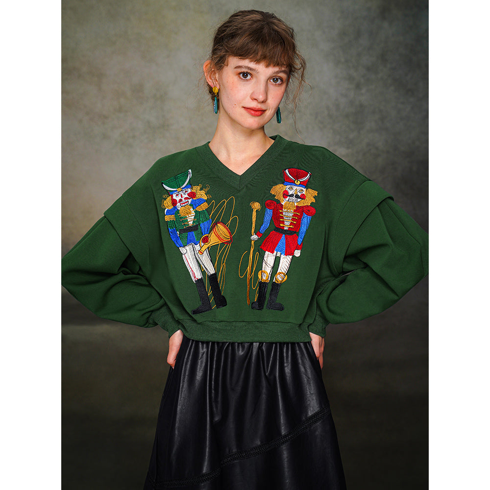 美品カシミア10% 刺繍テーラーメイド　セーター 美品カシミア10% 刺繍テーラーメイド セーター 紳士綿カシミヤ