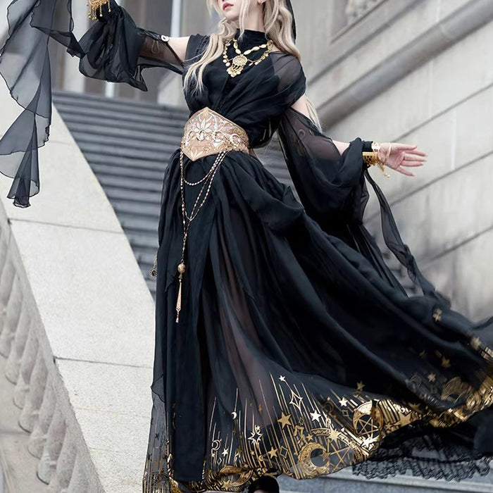 MANUSMACHINA 星降る夜の礼拝堂ジャンパースカートLサイズ海外ロリィタ MANUSMACHINA 星降る夜の礼拝堂ジャンパースカートLサイズ海外ロリィタ