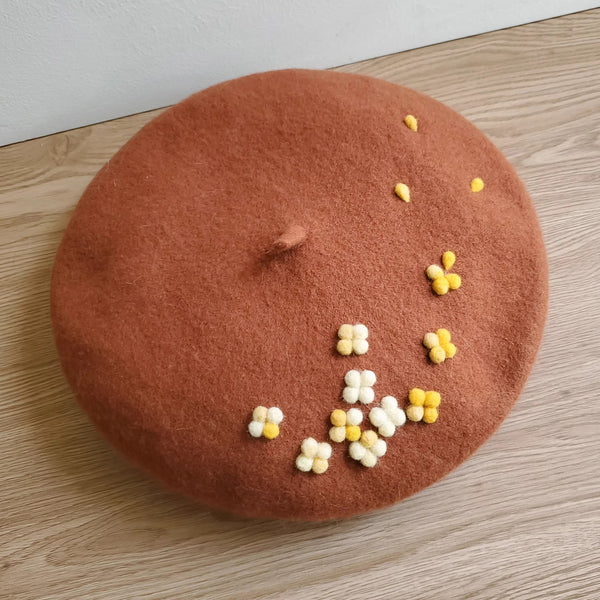 金木犀のベレー帽 - Burnt Sienna