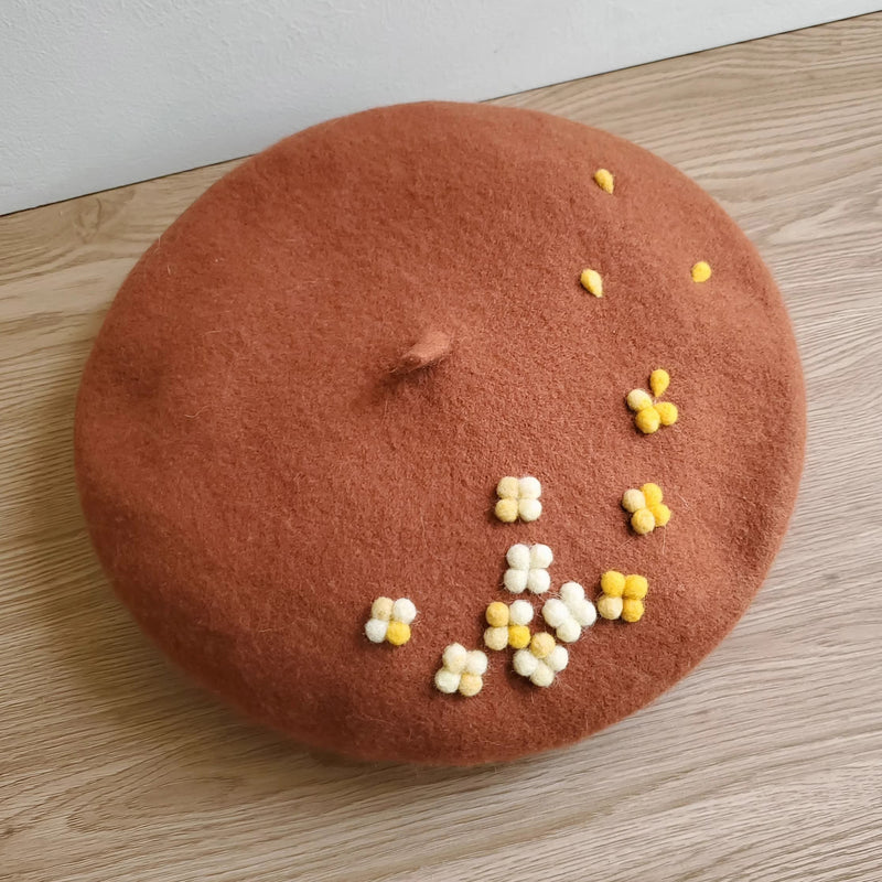 金木犀のベレー帽 - Burnt Sienna