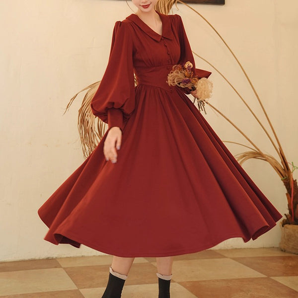 銀幕のお嬢様のクラシカルワンピース