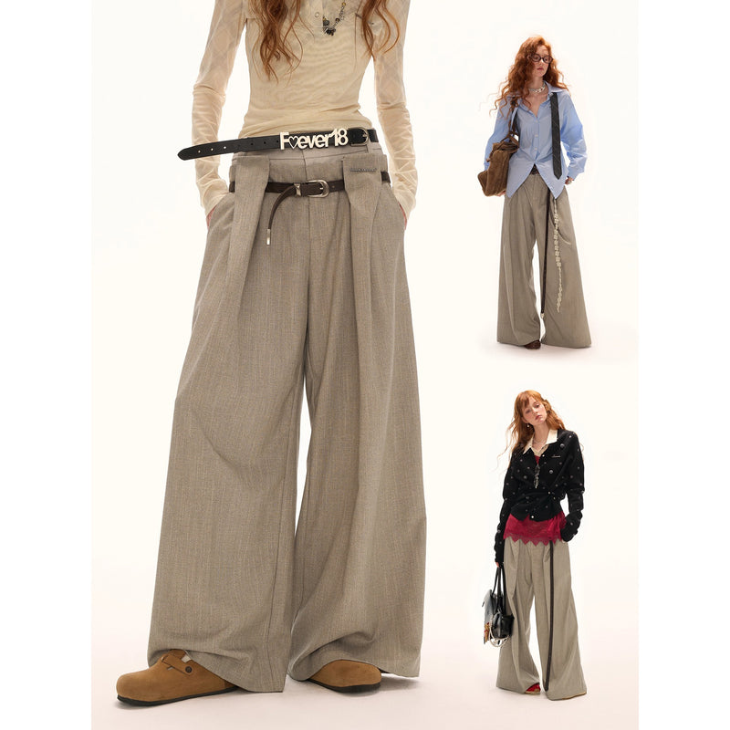 Glen Plaid Wide Pants
