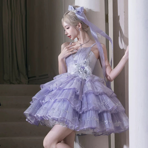 星降る夜に誘うジャンパースカート - Lavender[2025年9月下旬-10月中旬発送予定]