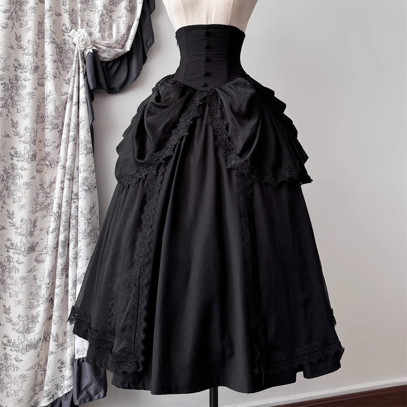 伯爵令嬢のコルセットスカート - Black[2026年3月上旬-3月下旬発送予定]