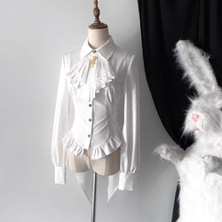 宮廷演奏家のドラマティックブラウス - White[2025年12月上旬-2026年1月上旬発送予定]