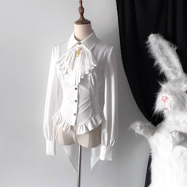 宮廷演奏家のドラマティックブラウス - White[2025年12月上旬-2026年1月上旬発送予定]