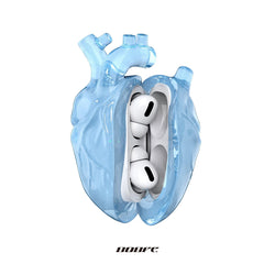 Heart AirPods Case - Light Blue