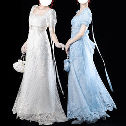 貴族令嬢の刺繍エンパイアワンピース[2026年1月下旬-2月下旬発送予定]