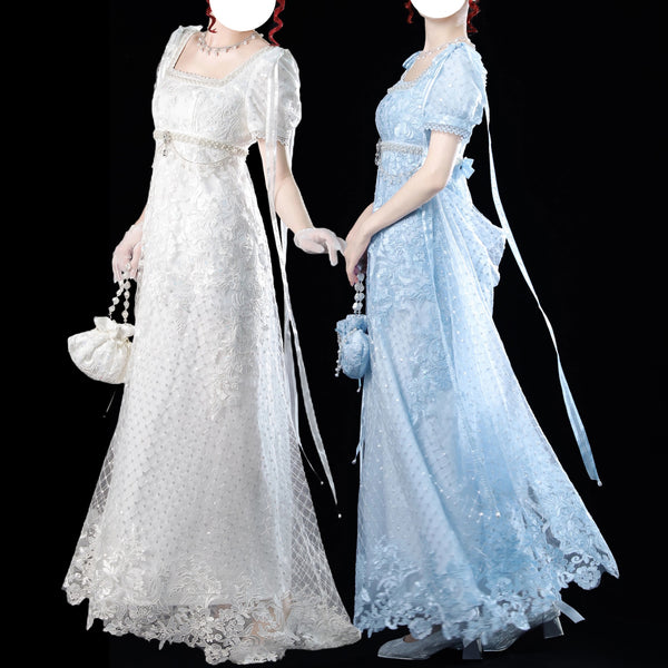 貴族令嬢の刺繍エンパイアワンピース[2026年1月下旬-2月下旬発送予定]