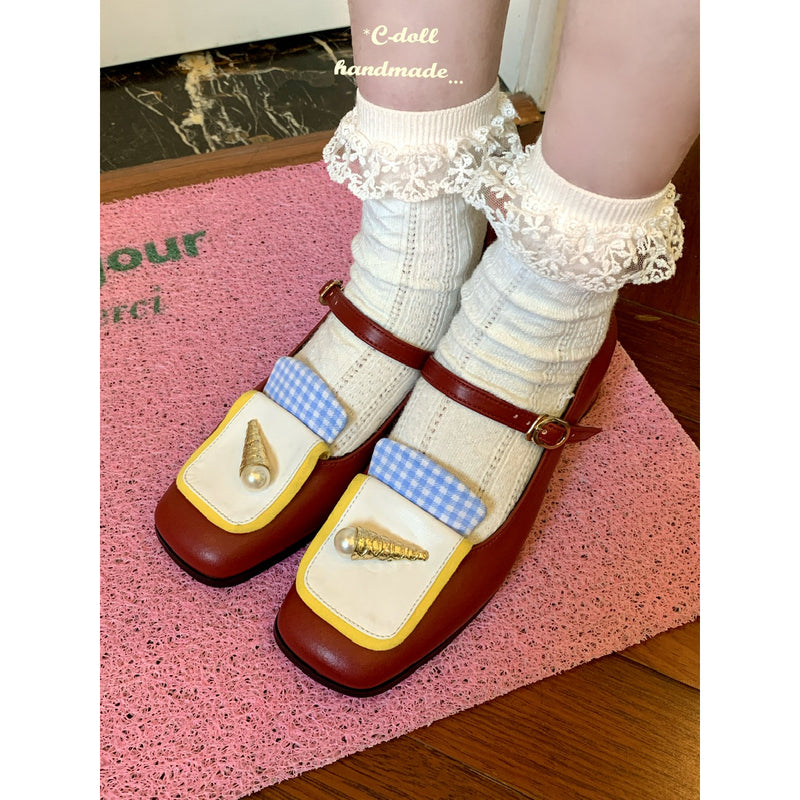 Ice Cream Toast Mary Jane Pumps