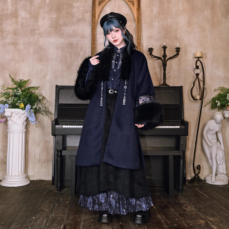 闘魚の挿絵ファーロングコート