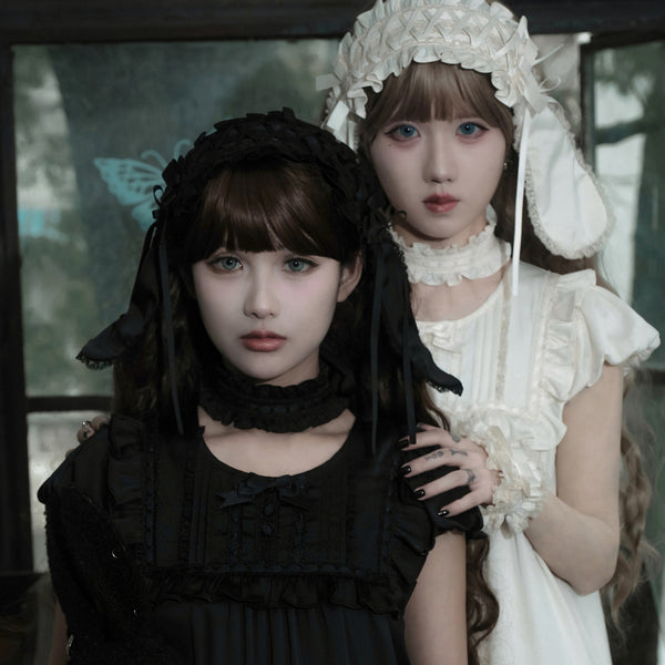 ドールなお嬢様のヘッドドレスとハンドスリーブとチョーカー[2025年7月下旬-8月下旬発送予定]