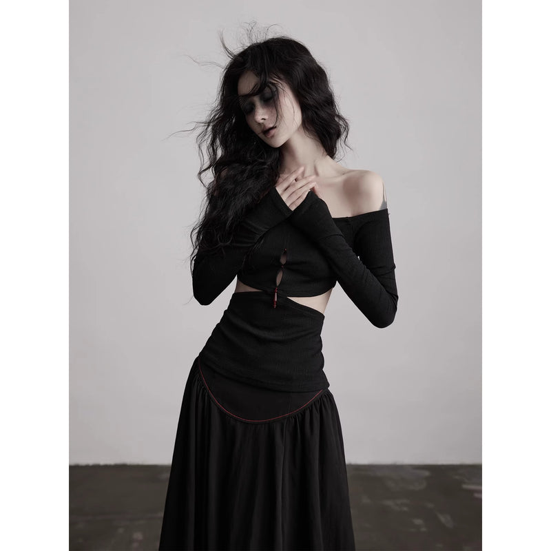 Cutout Off-the-shoulder Top
