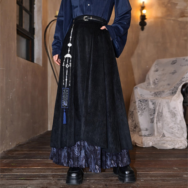 闘魚の挿絵レイヤードスカート