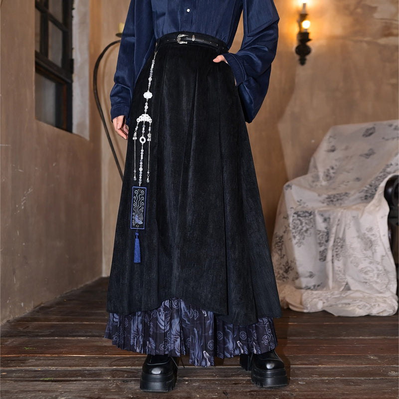 闘魚の挿絵レイヤードスカート