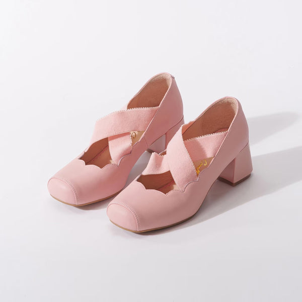 Releve Cross Strap Heel Pumps - Twilight Pink[2026年2月上旬-3月上旬発送予定]