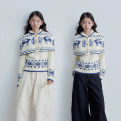 Nordic Knit Cape and Sweater