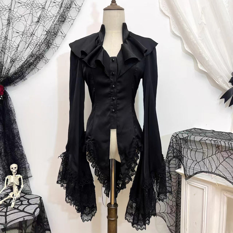 王侯貴族のゴシックブラウス - Black[2026年2月下旬-3月下旬発送予定]