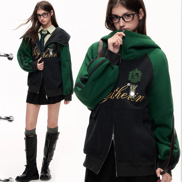 魔法学校のジップアップフーディー