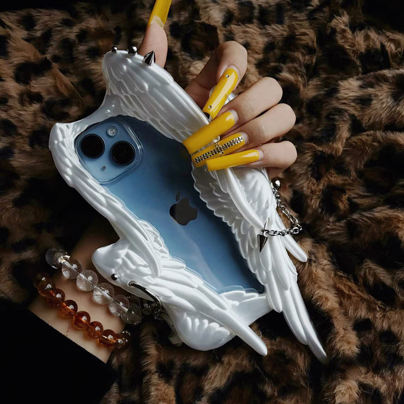 Six Winged Angel iPhone Case - White