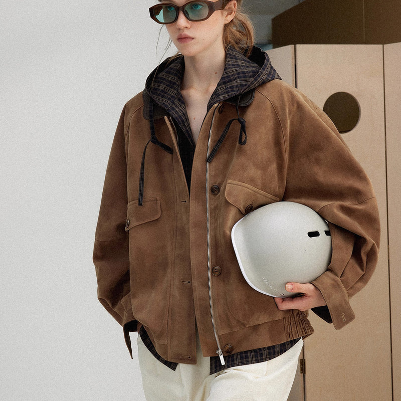 Nordic Retro Suede Jacket