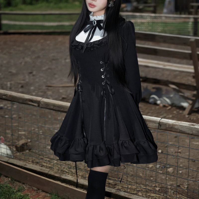 黒百合の令嬢のゴシックワンピース – ManusMachina