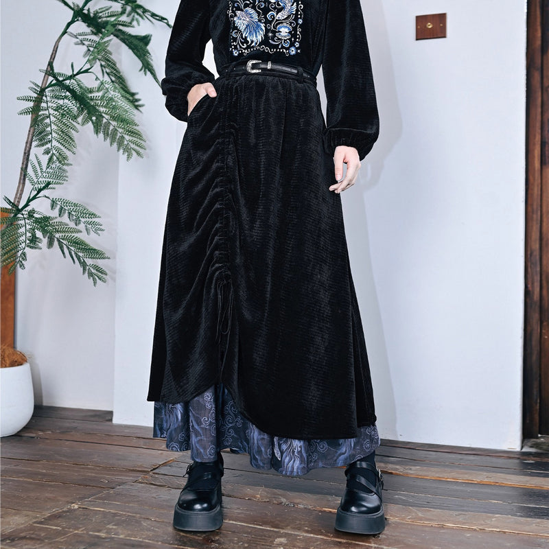 闘魚の挿絵ベルベットスカート