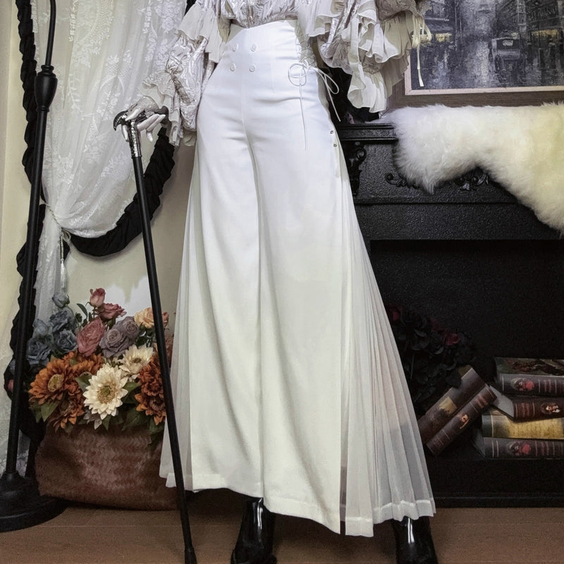 公爵騎士の編み上げプリーツパンツ[2025年2月上旬-3月上旬発送予定]