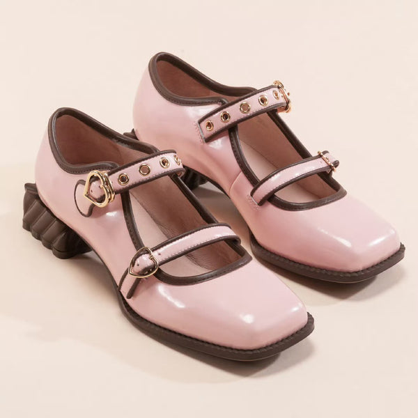 Chocolate Ribbon Mary Jane Pumps - Blossom Pink[2025年8月上旬-8月下旬発送予定]