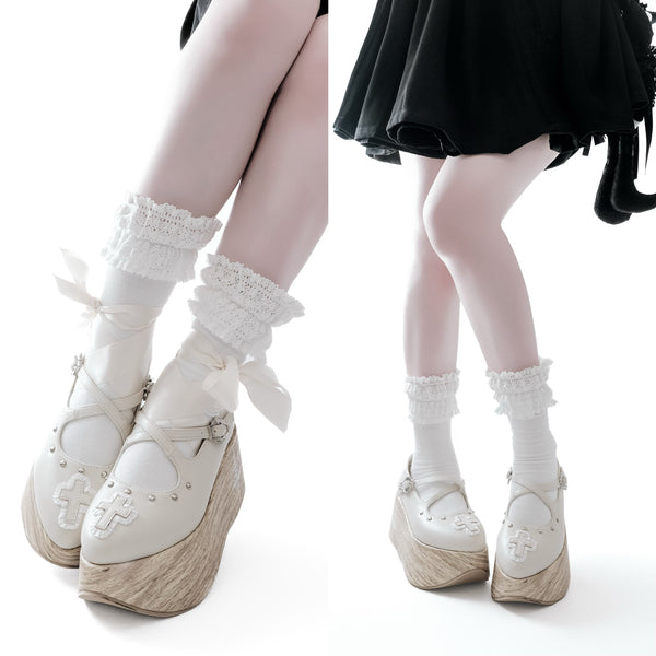ドールなお嬢様のロッキンホースシューズ - Off White[2025年8月上旬-8月下旬発送予定]