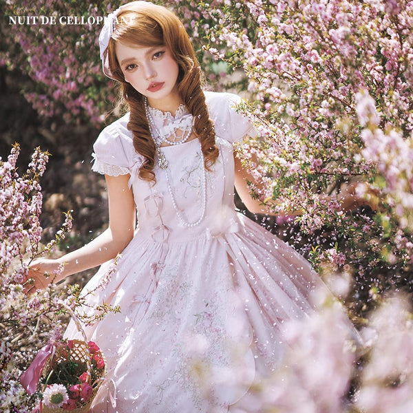藤の花の刺繍ボレロワンピース[2025年9月中旬-10月上旬発送予定]