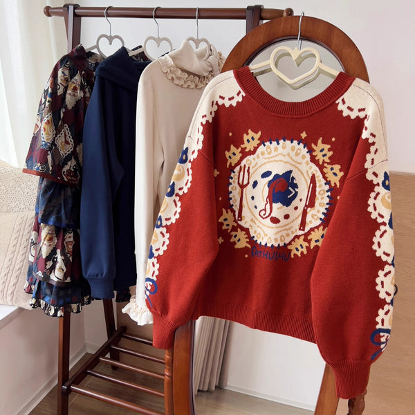 Afternoon Tea Time Knit Sweater