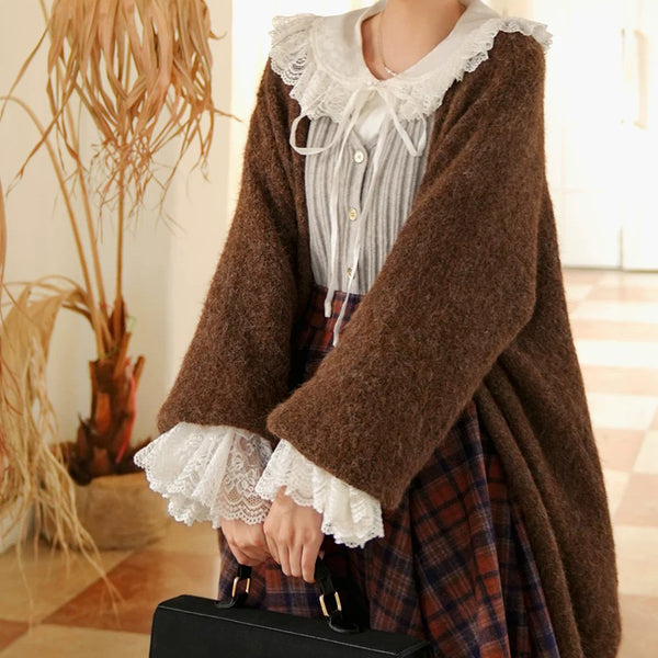 古城のお嬢様のニットカーディガン