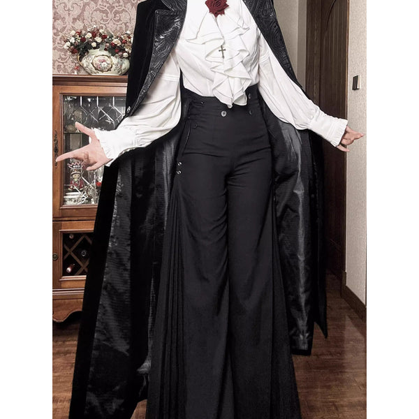 黒騎士の編み上げプリーツパンツ[2025年12月上旬-12月下旬発送予定]
