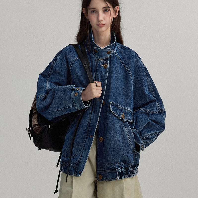 Washed Oversized Denim Jacket