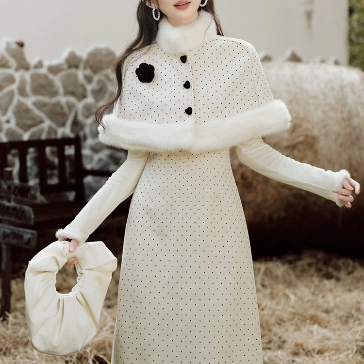 Polka Dot Cape and Dress