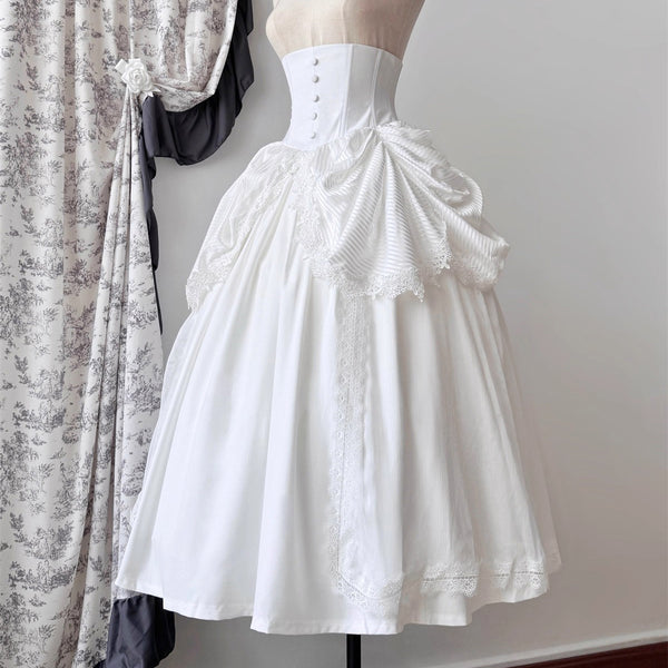 伯爵令嬢のコルセットスカート - White[2026年3月上旬-3月下旬発送予定]