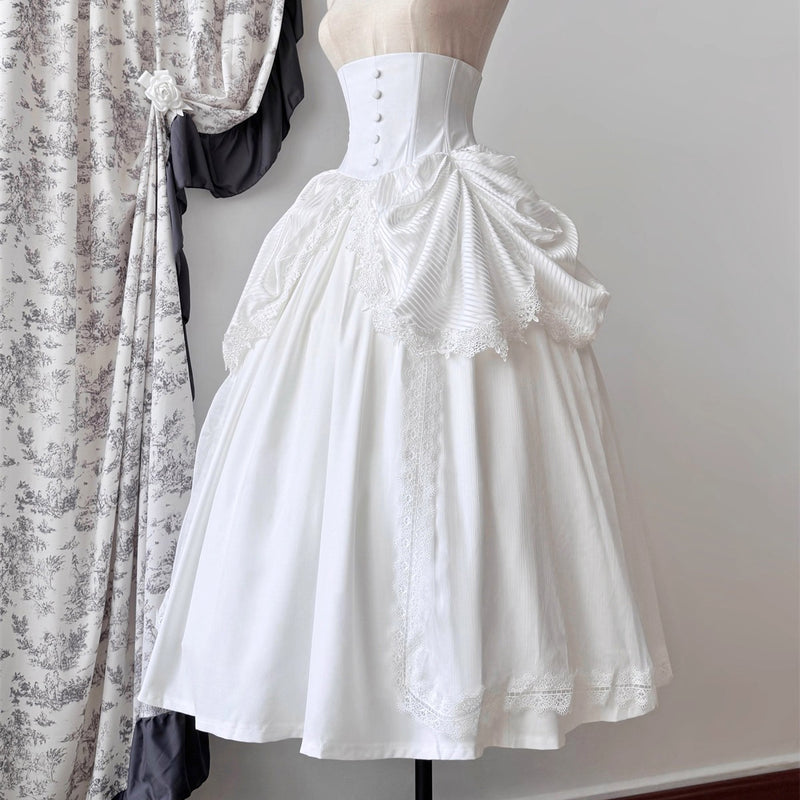 伯爵令嬢のコルセットスカート - White[2026年3月上旬-3月下旬発送予定]