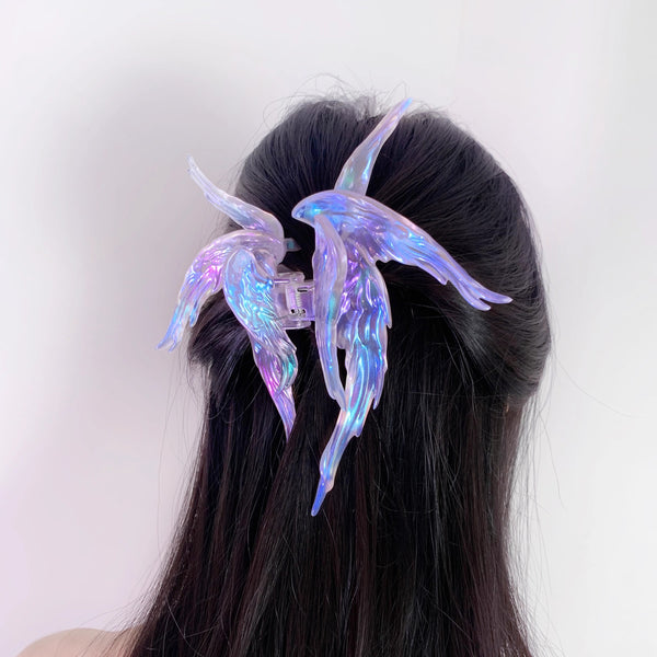 天使の翼のヘアクリップ