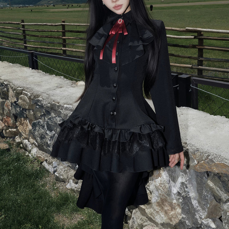黒薔薇のお嬢様のゴシックワンピース – ManusMachina