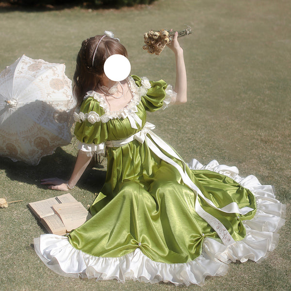 公爵令嬢のヴィクトリアンワンピース - Spring Green[2025年9月上旬-10月上旬発送予定]