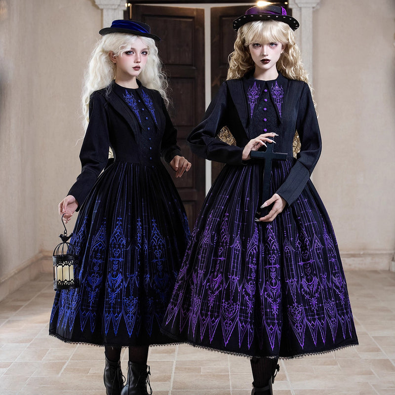 聖堂絵画の刺繍ワンピース[2026年3月下旬-4月下旬発送予定]