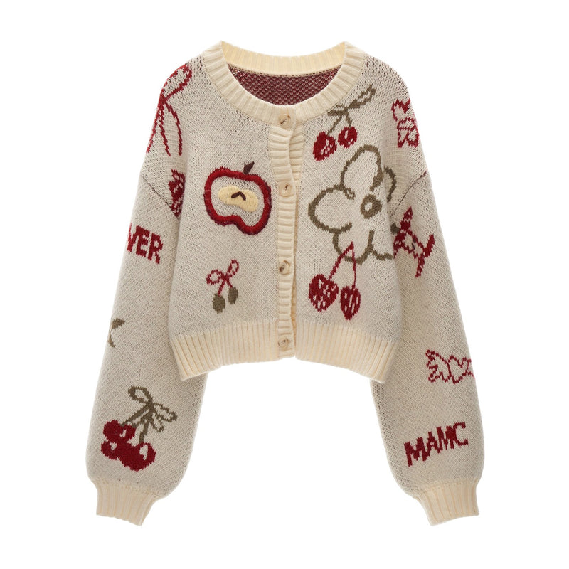 Apple and Cherry Knit Cardigan