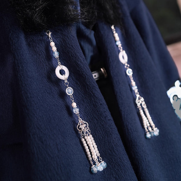 闘魚の刺繍アクセサリー